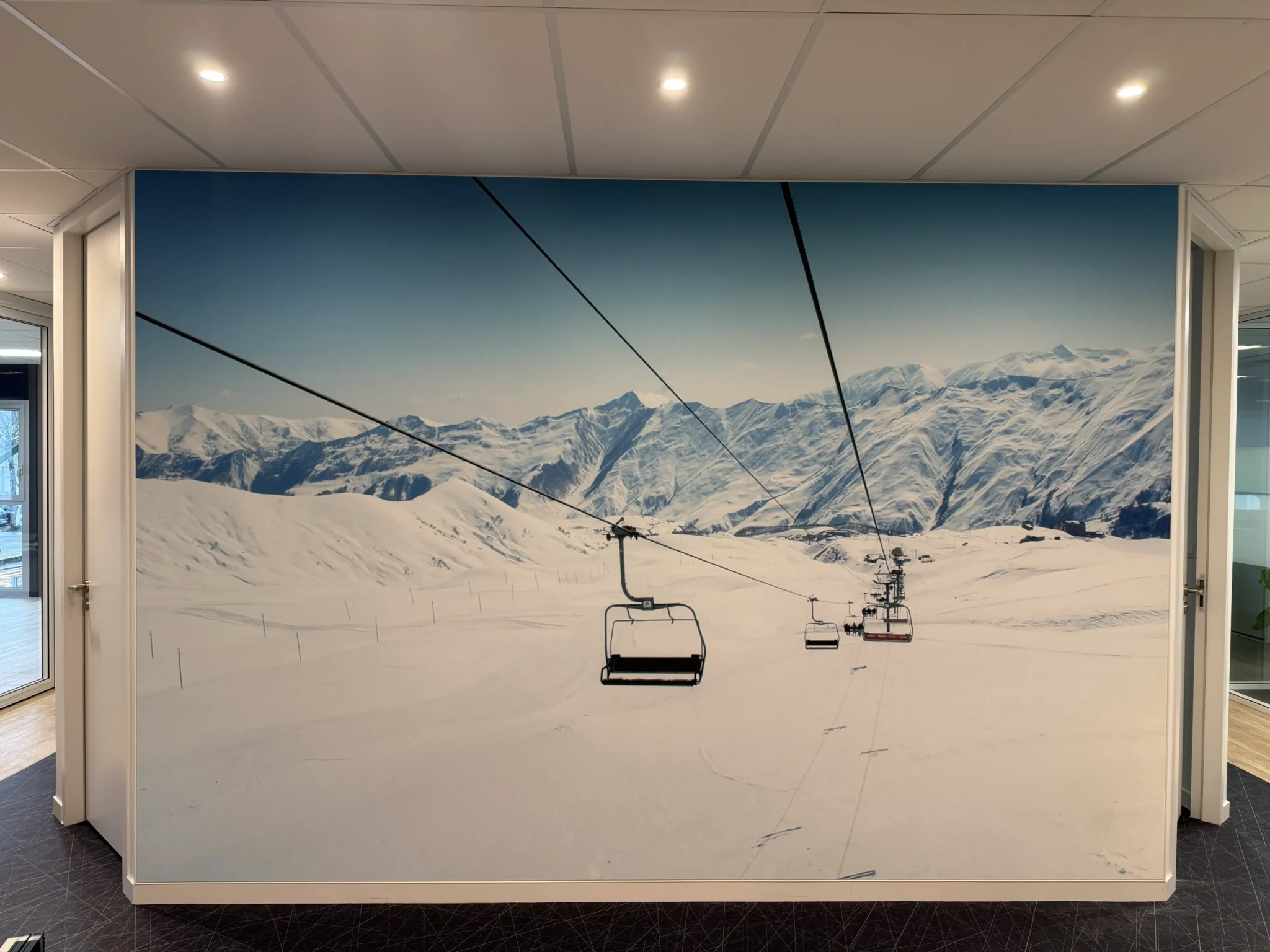réalisation Mur tendu