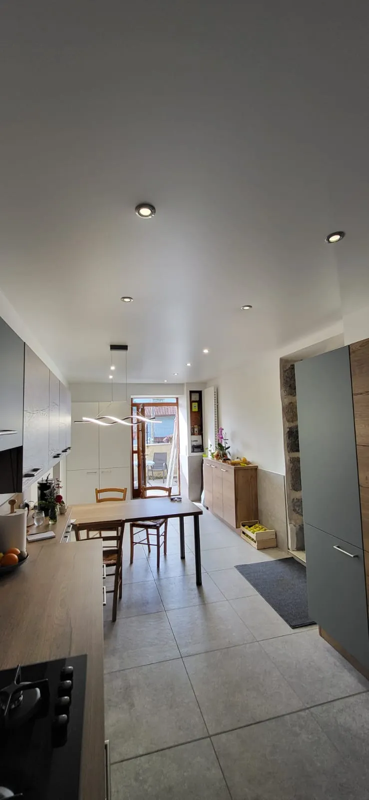 Plafond tendu design satiné